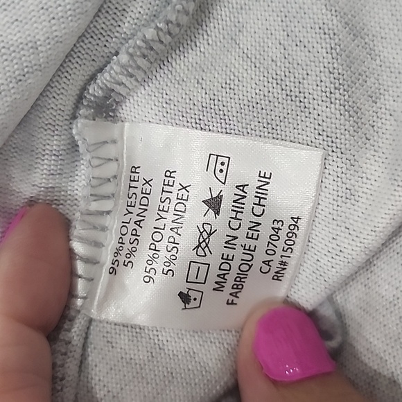 Belle by Belldini button gray top, size 3X - Picture 5 of 8